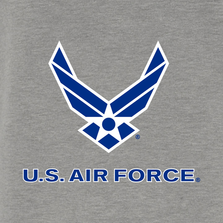 Air Force Wings Left Chest Logo Full Zip Hood