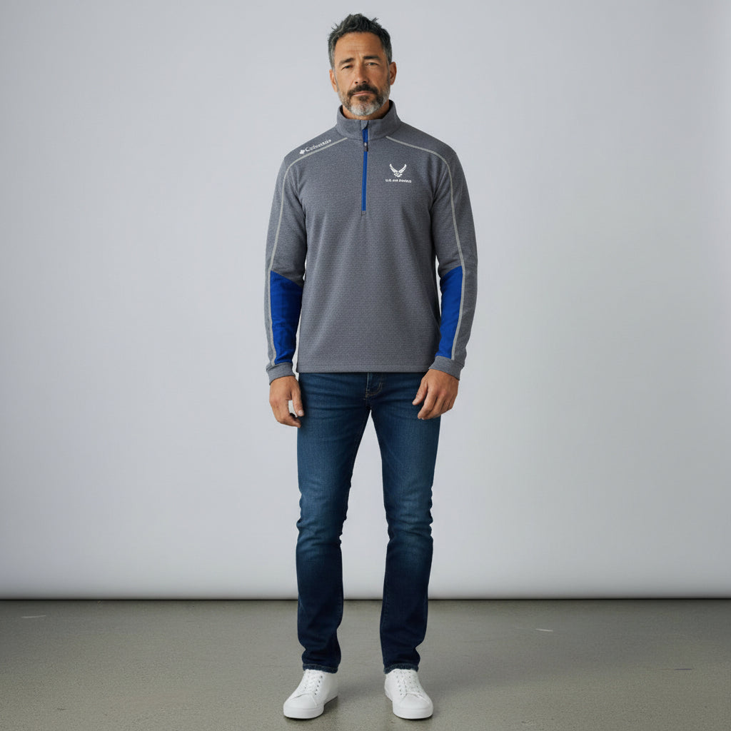 Air Force Wings Columbia Shotgun 1/4 Zip Pullover*