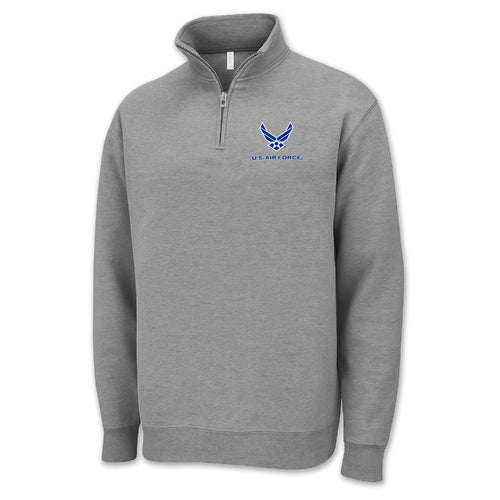 Pick Your Design Air Force 1/4 Zip Sweatshirt (Grey)