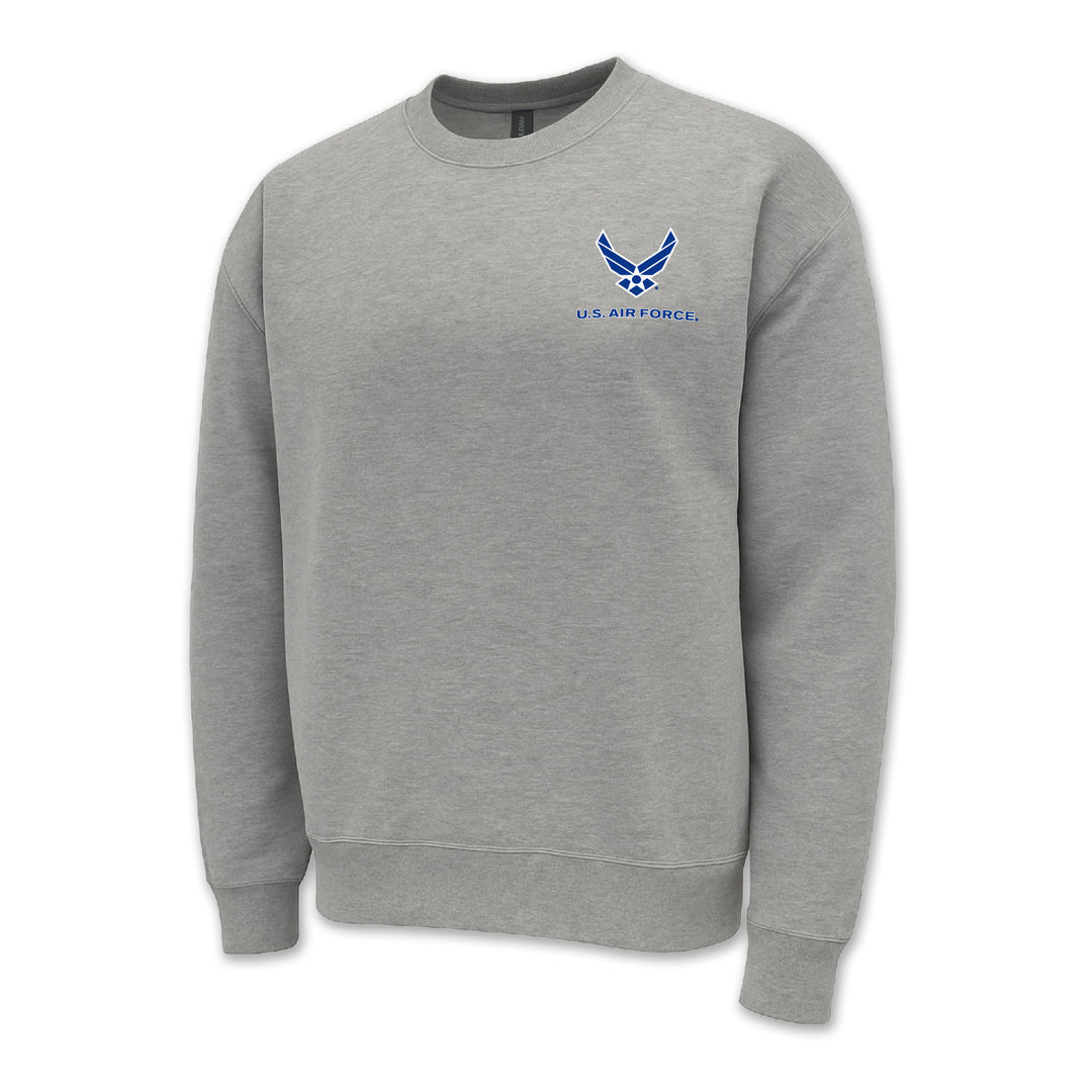 Air Force Wings Left Chest Logo Crewneck