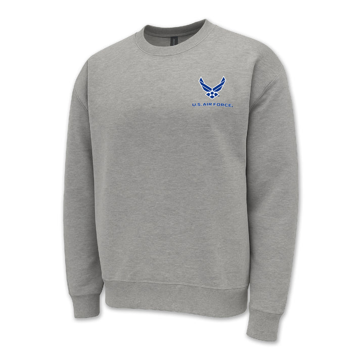 Air Force Wings Left Chest Logo Crewneck