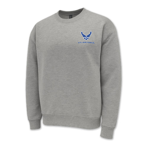 Pick Your Design Air Force Crewneck Sweatshirt (Grey)