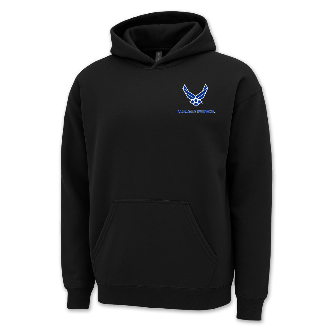 Air Force Wings Left Chest Logo Hood