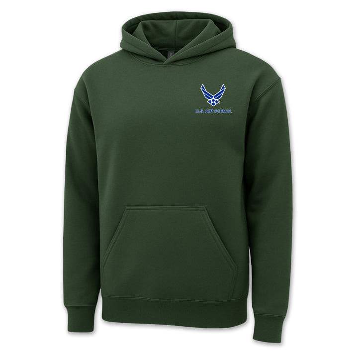 Air Force Wings Left Chest Logo Hood