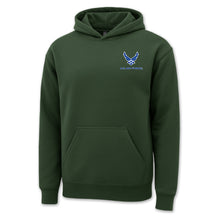 Load image into Gallery viewer, Air Force Wings Left Chest Logo Hood
