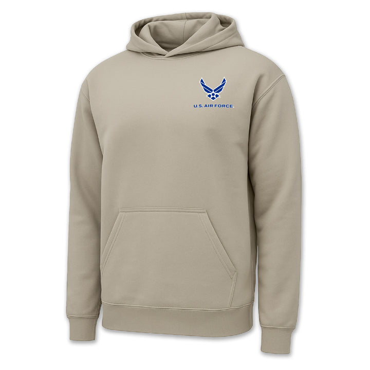 Air Force Wings Left Chest Logo Hood