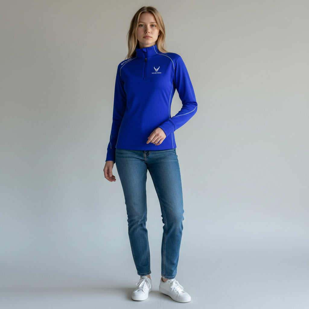 Air Force Wings Women's Columbia Shotgun 1/4 Zip Pullover*