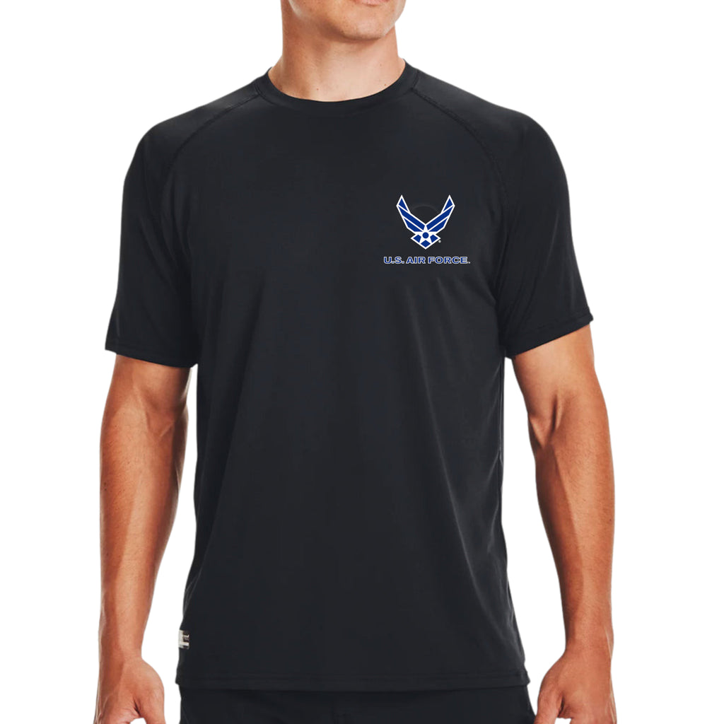 U.S. Air Force Wings Under Armour Hustle 5.0 Backpack (Navy)