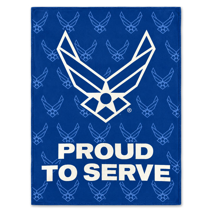 Air Force Proud to Serve Ultra Soft Blanket (50"x60")