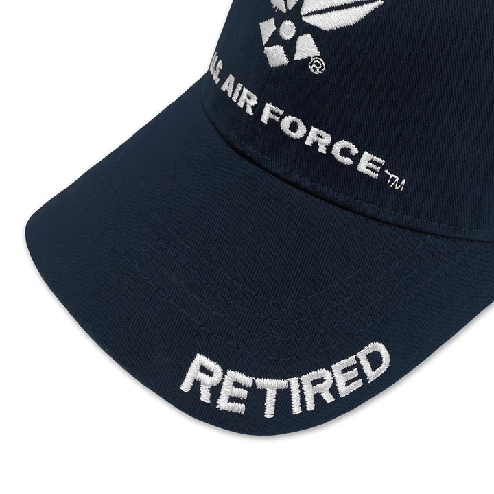 Air Force Retired 3 Hit Hat (Navy)