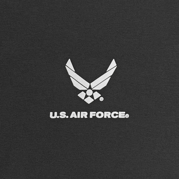 Air Force Under Armour Hooded Long Sleeve Zip Tee (Black)