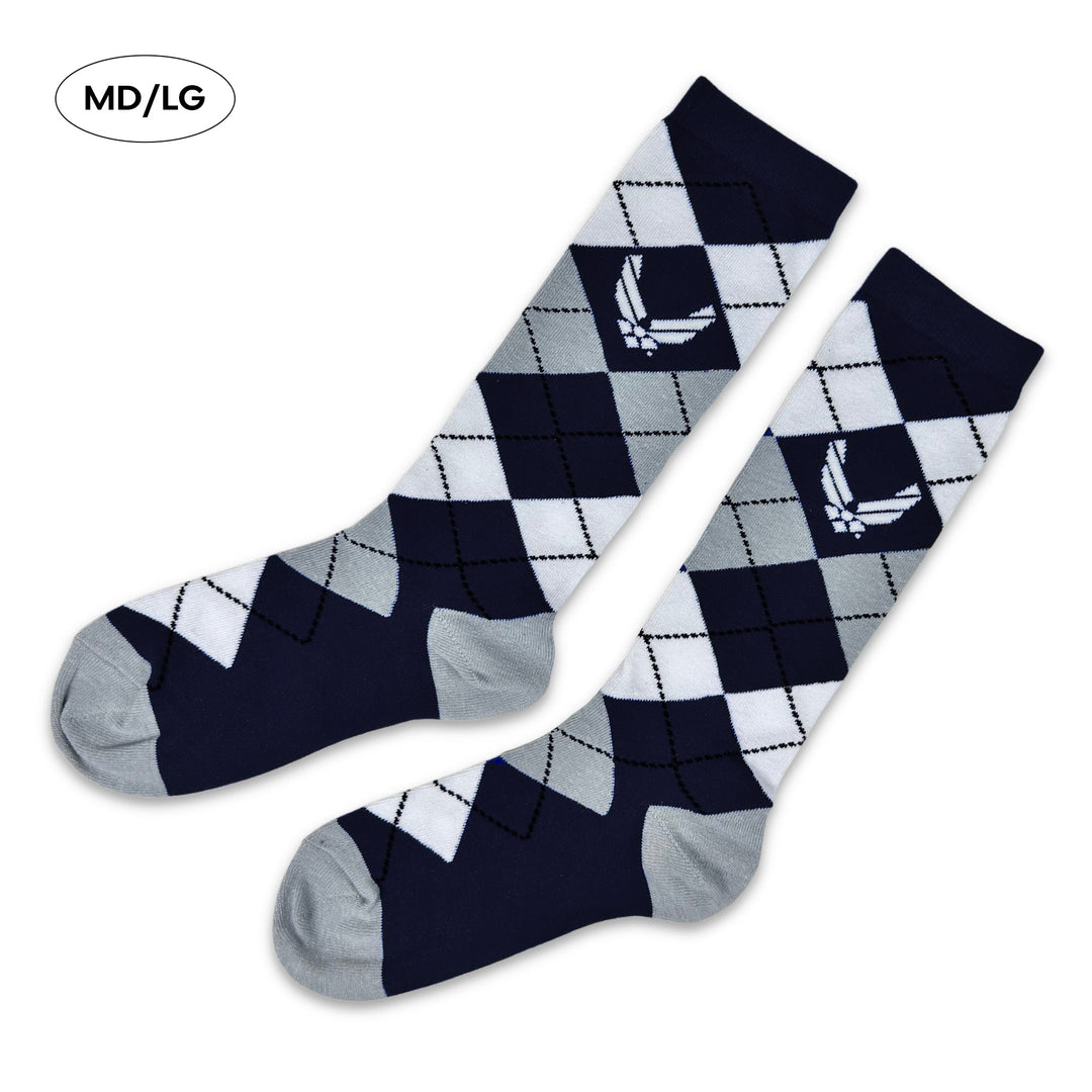 Air Force Wings Dress Argyle Socks