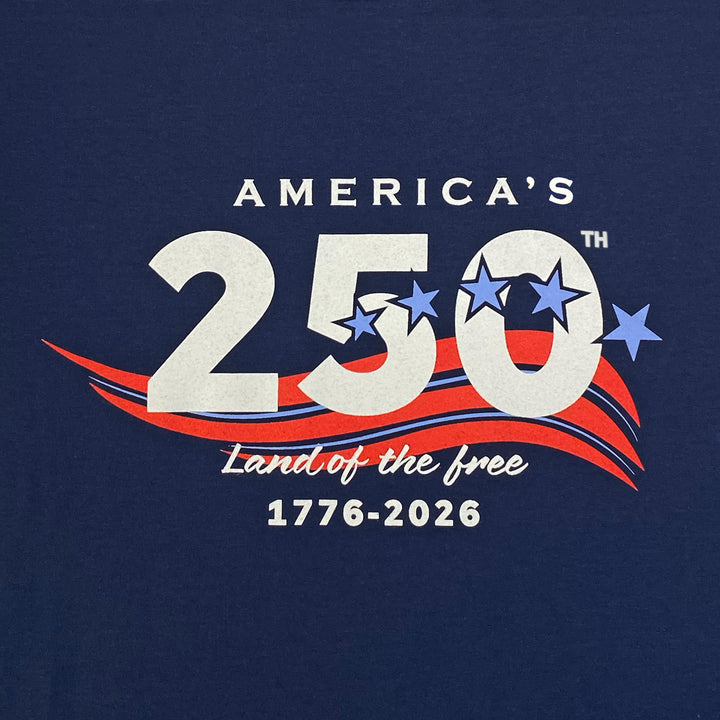 America's 250th Stars Land of The Free T-Shirt (Navy)