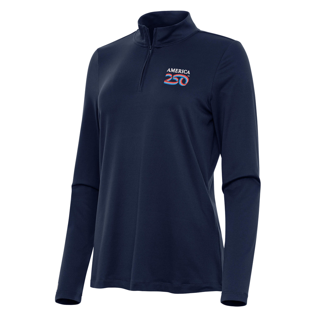 America 250 Women's Reprocess 1/4 Zip Pullover (Navy)