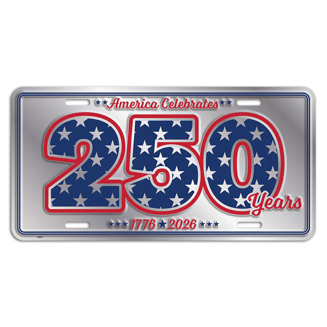America Celebrates 250 Years Metal License Plate