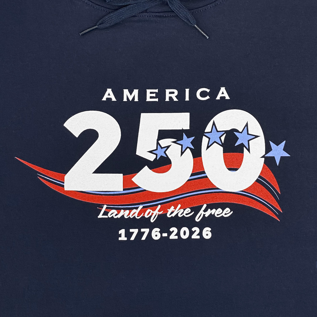 America's 250th Stars Land of The Free Hood (Navy)
