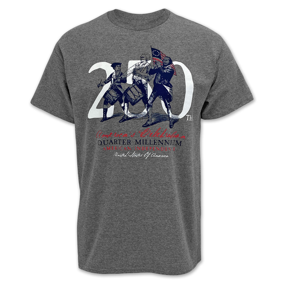 America's 250th Celebration Quarter Millennium T-Shirt (Graphite)