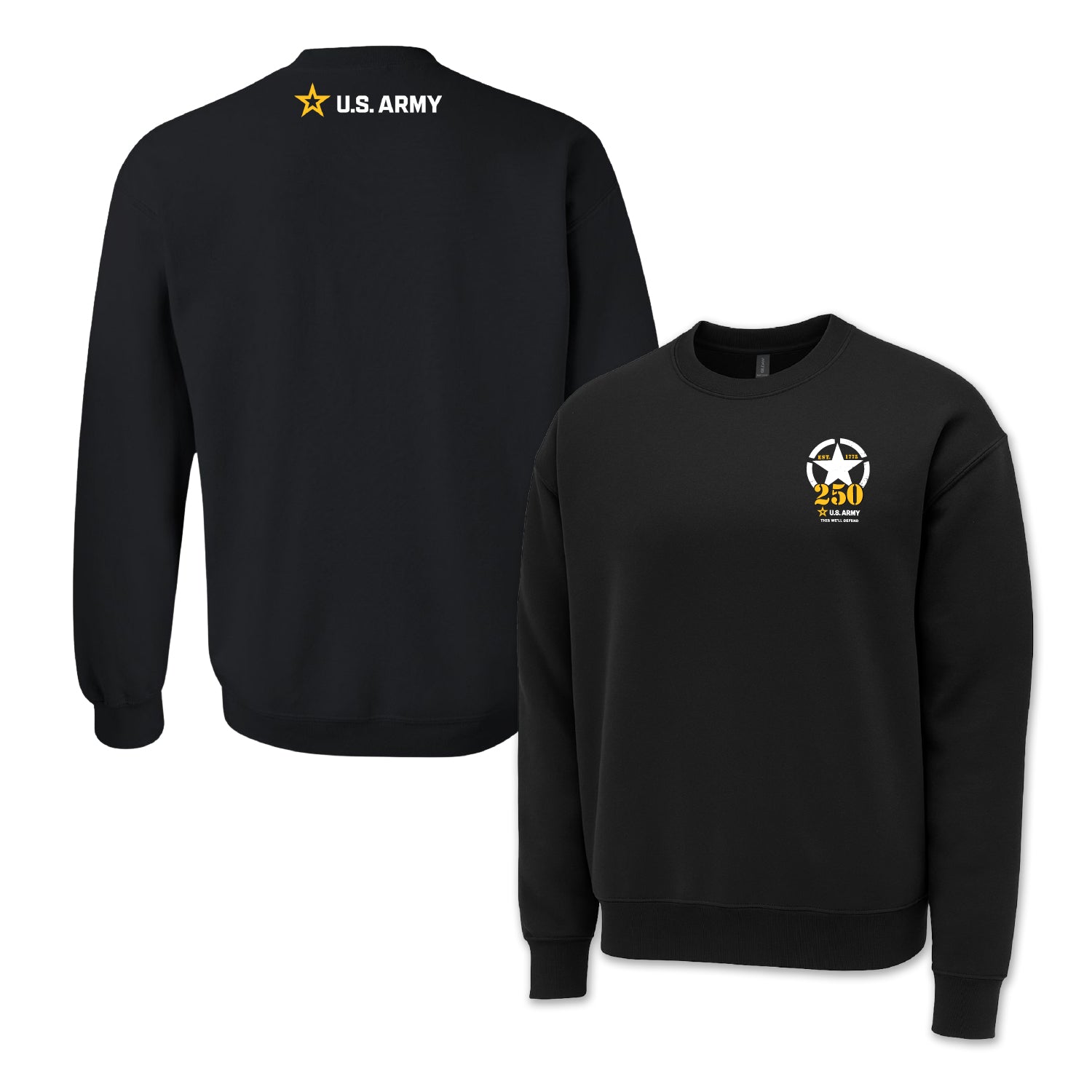 Army 250th Anniversary Crewneck (Black)