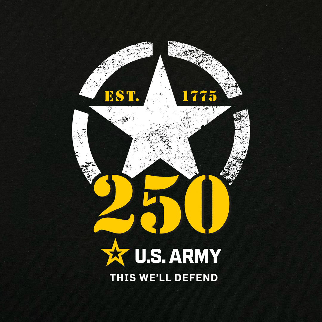 Army 250th Anniversary Youth T-Shirt (Black)