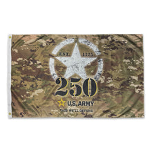 Load image into Gallery viewer, Army 250th Anniversary 3&#39;x5&#39; Flag (Camo)