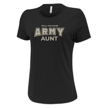 Load image into Gallery viewer, Army Aunt Ladies T-Shirt (Black)