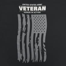 Load image into Gallery viewer, Army Veteran Flag T-Shirt (Black)