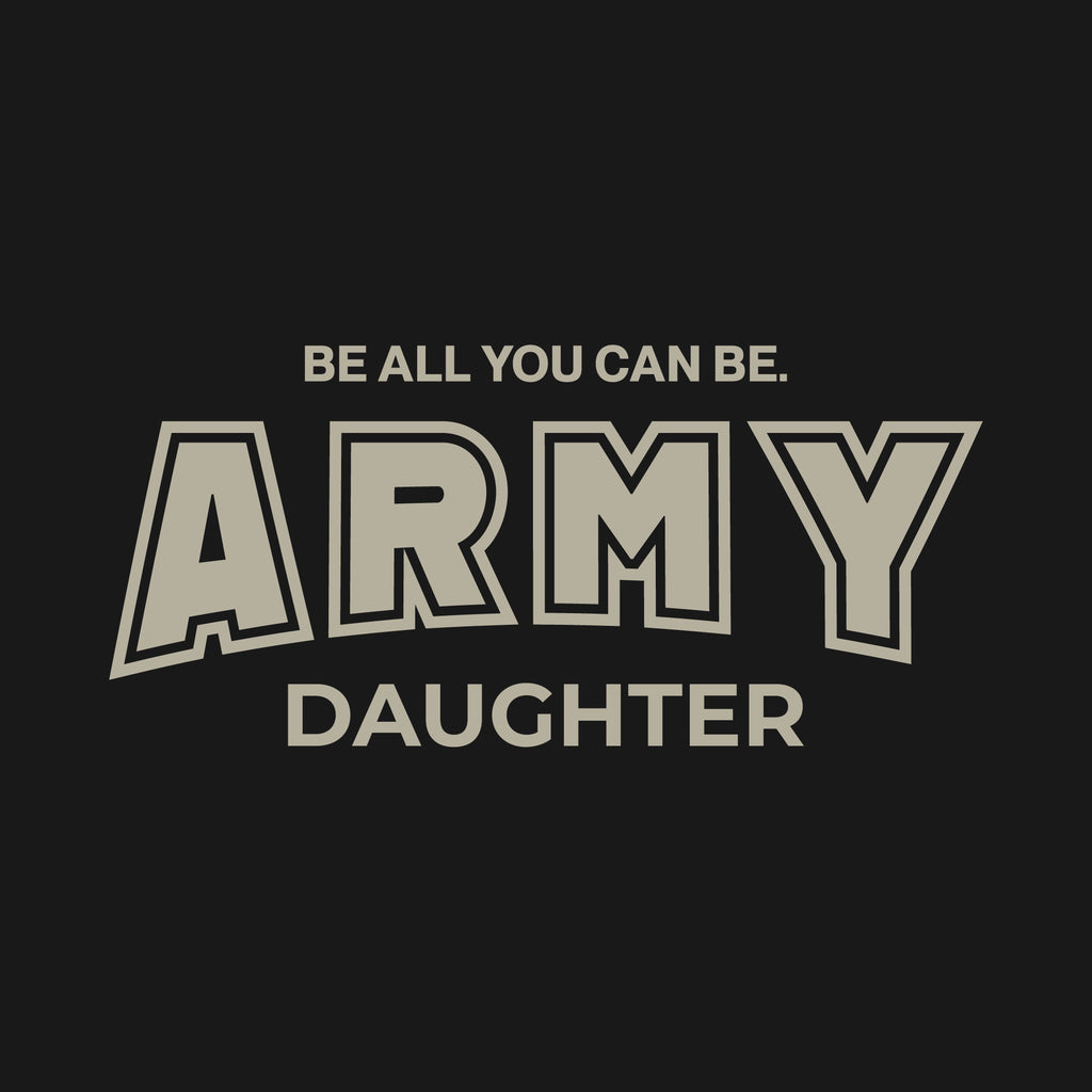Army Daughter Ladies T-Shirt (Black)