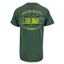 Load image into Gallery viewer, United States Army Veteran Perched Eagle T-Shirt (OD Green)