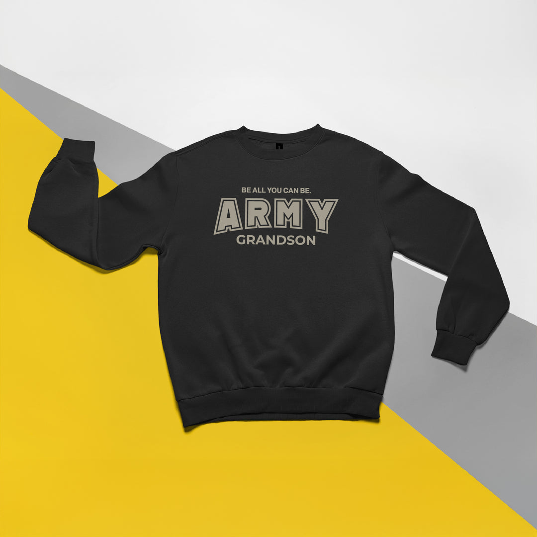 Army Grandson Crewneck (Black)