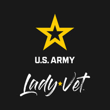 Load image into Gallery viewer, Army Lady Vet Left Chest Ladies T-Shirt