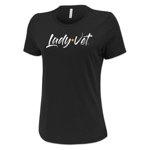Army Lady Vet Full Chest Logo Ladies T-Shirt