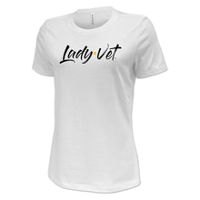Load image into Gallery viewer, Army Lady Vet Full Chest Logo Ladies T-Shirt