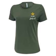 Load image into Gallery viewer, Army Lady Vet Left Chest Ladies T-Shirt