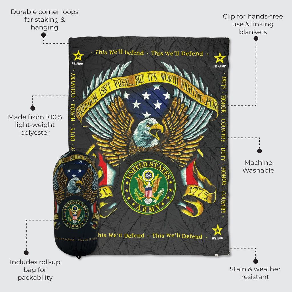 Army Puffy Blanket