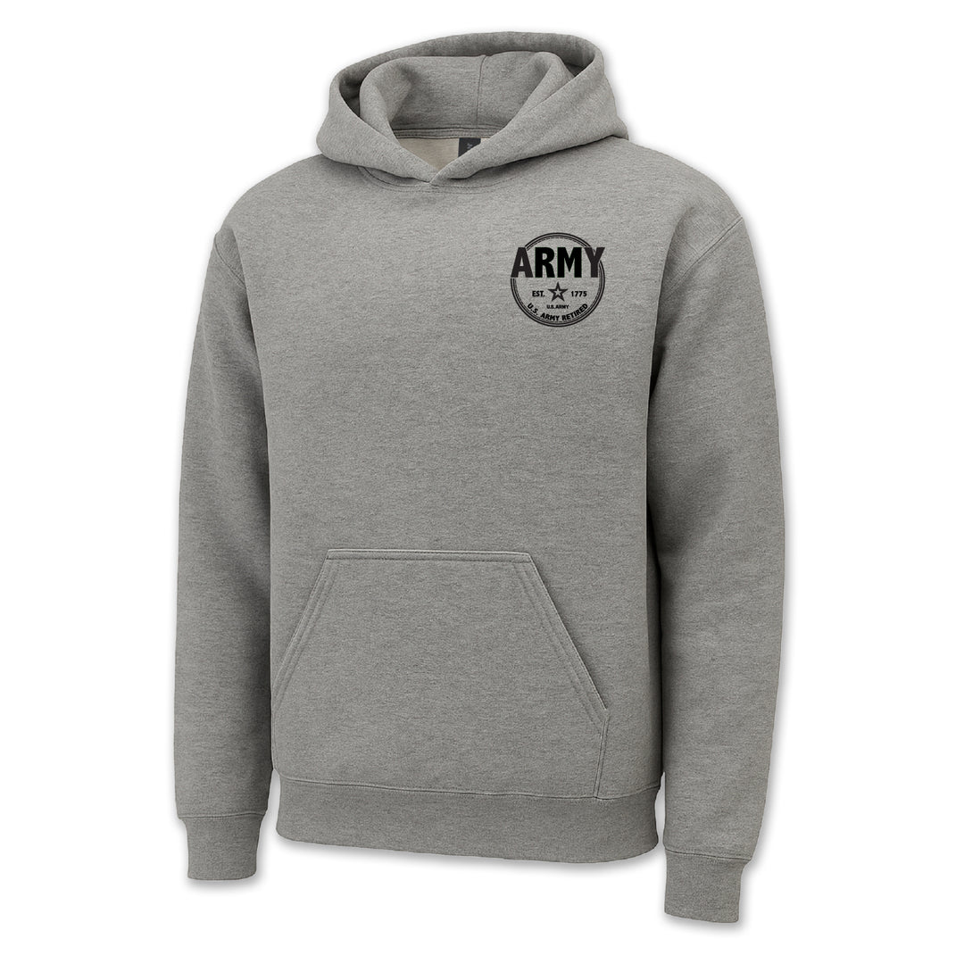 Army Retired Left Chest Hood