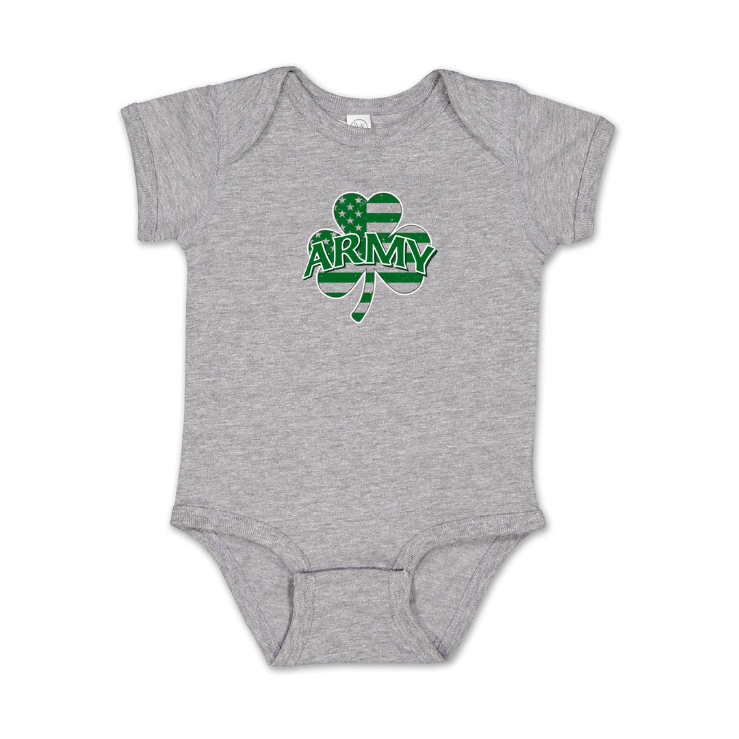 Army Shamrock Infant Romper