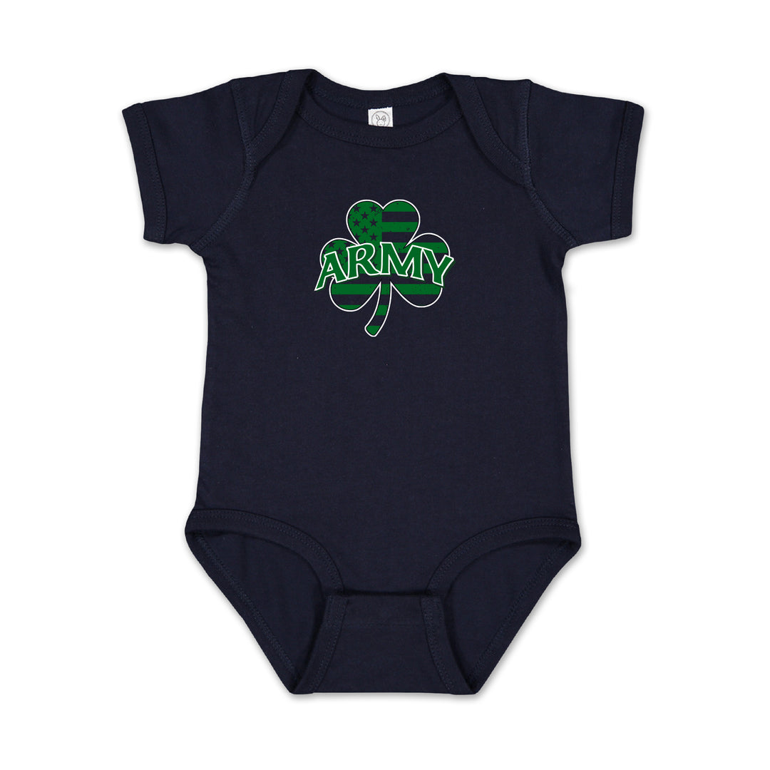 Army Shamrock Infant Romper