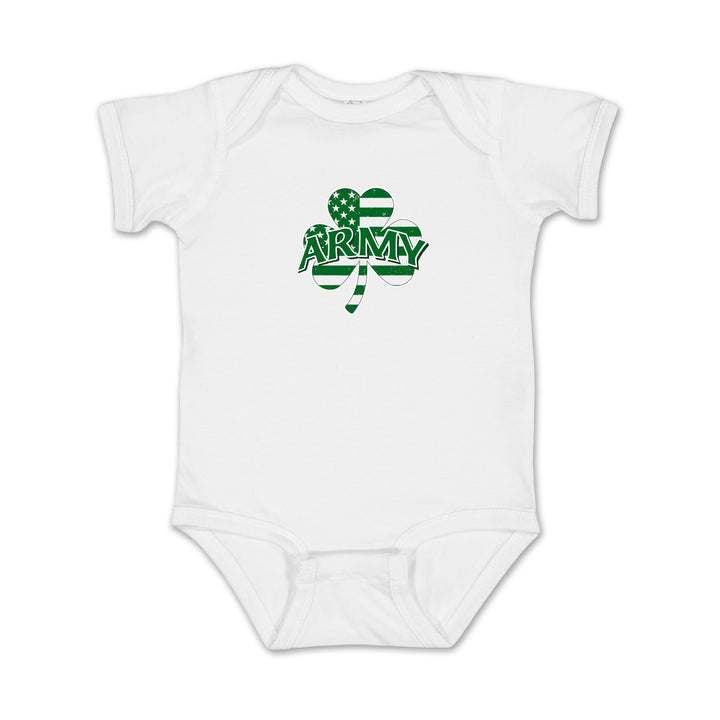 Army Shamrock Infant Romper