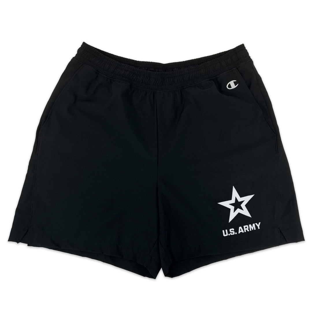 Army Star Champion Men's Woven 5" Short (Black)