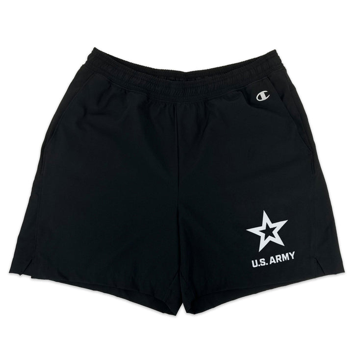 Army Star Champion Men's Woven 5" Short (Black)