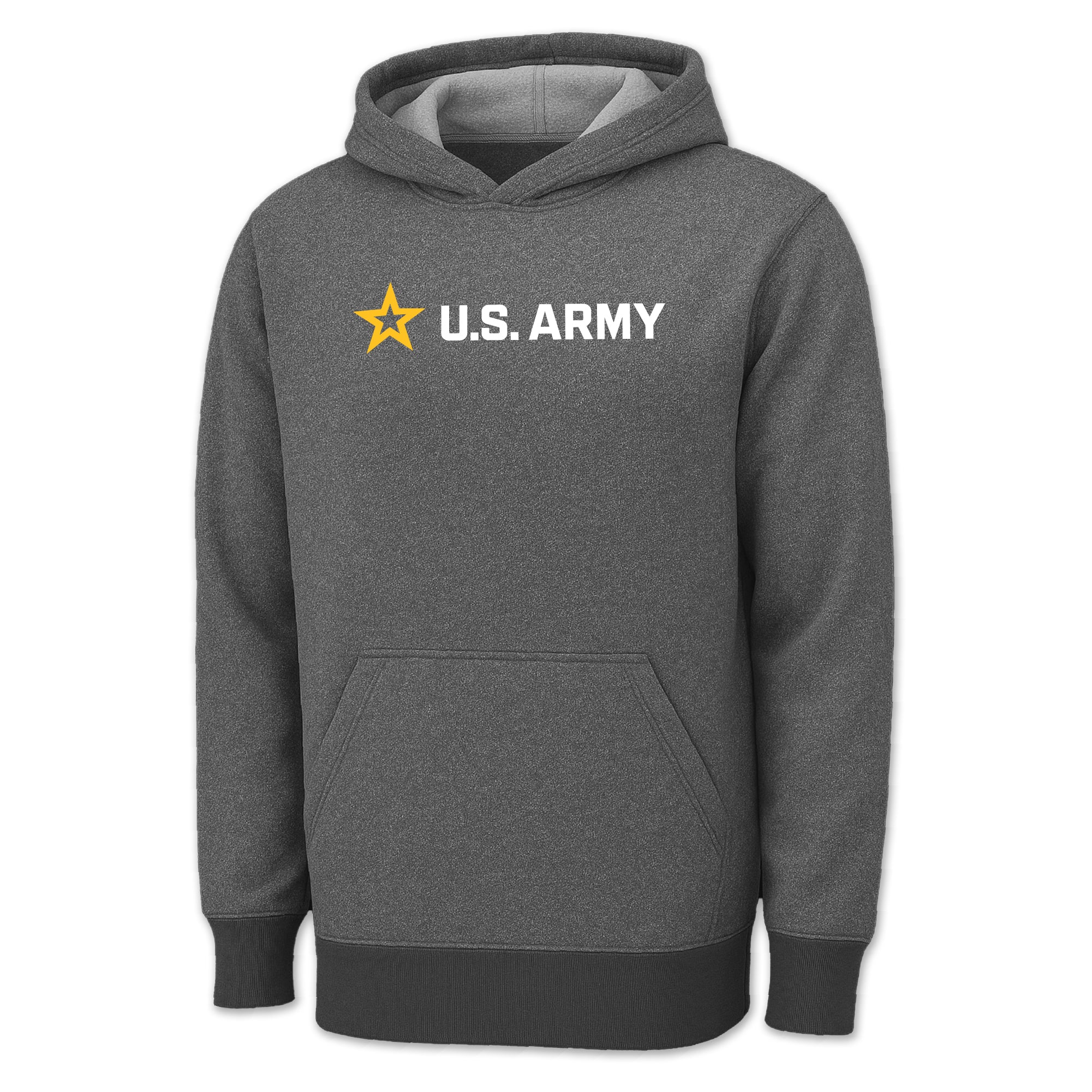 Army Star Full Chest Performance Hood (Grey)