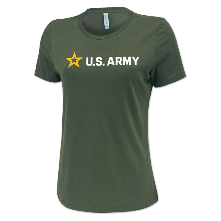 Army Star Ladies Full Chest Logo T-Shirt