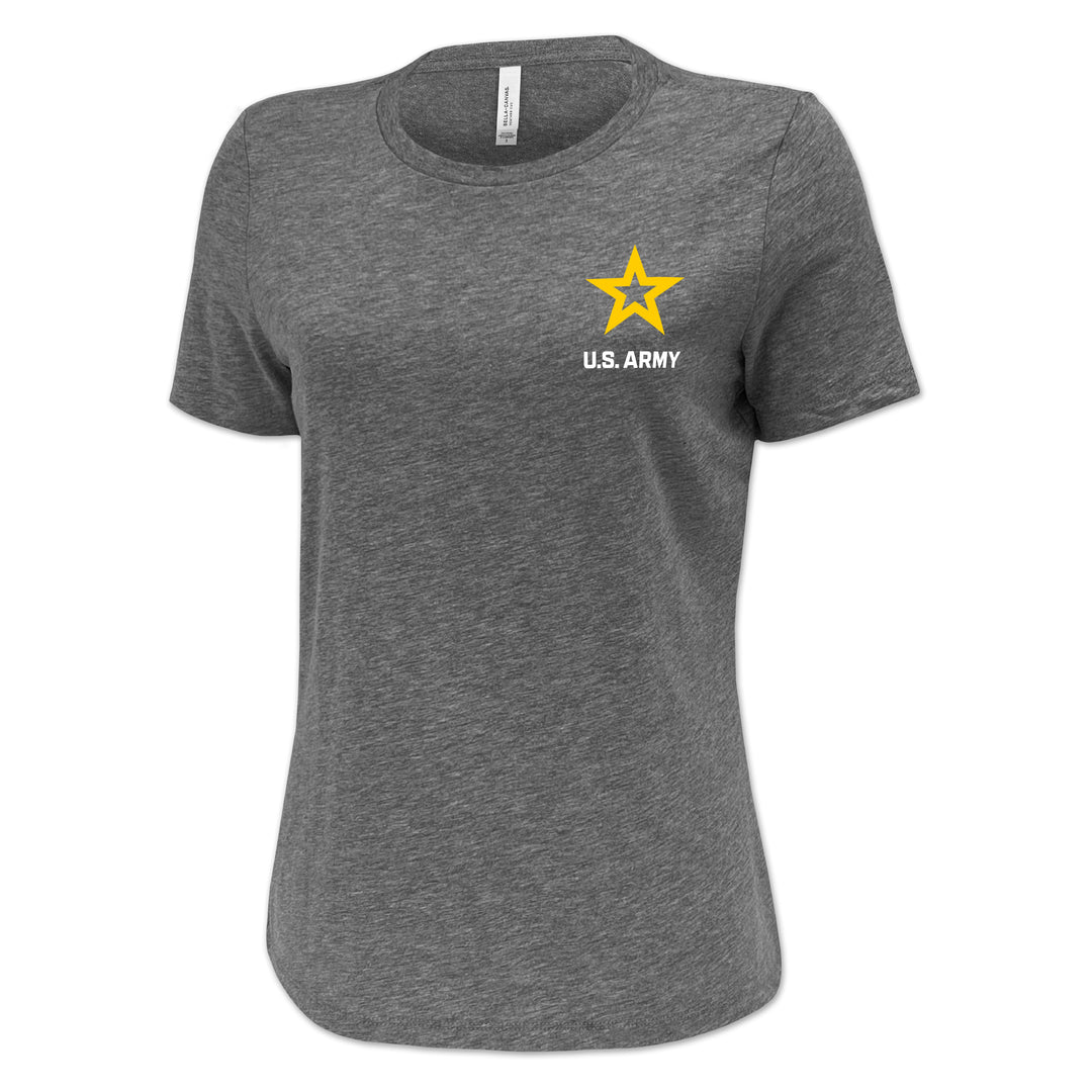 Army Star Ladies Left Chest Logo T-Shirt