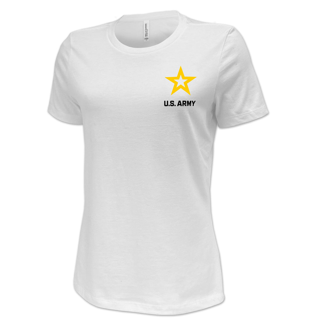 Army Star Ladies Left Chest Logo T-Shirt