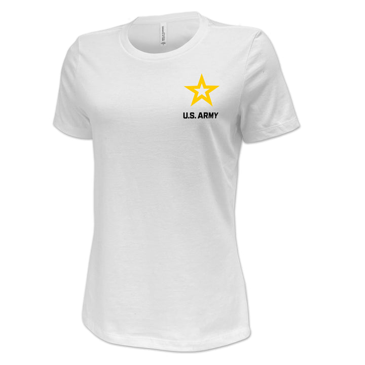 Army Star Ladies Left Chest Logo T-Shirt