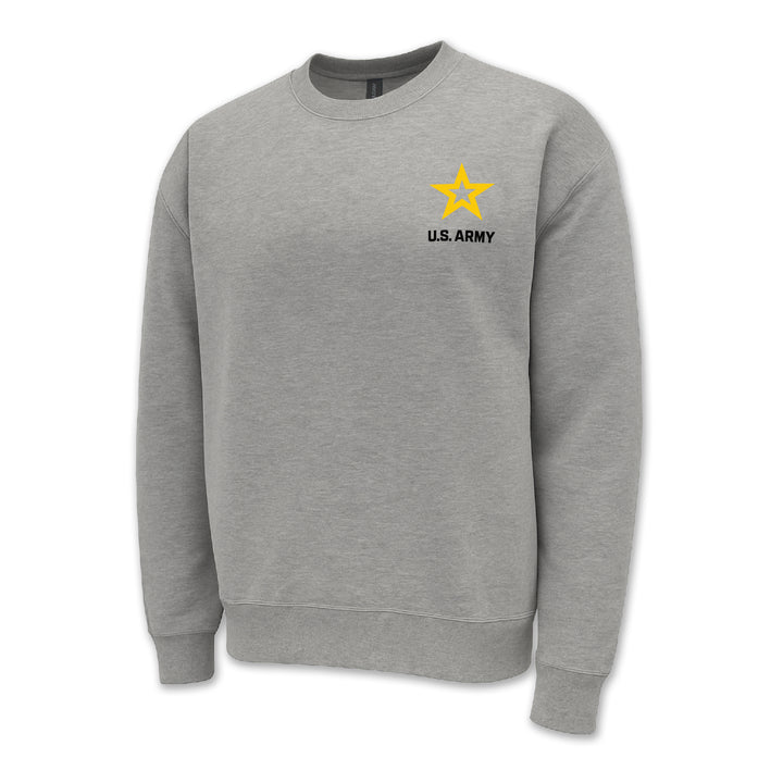 Army Star Left Chest Crewneck