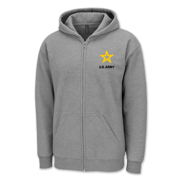 Army Star Left Chest Full Zip