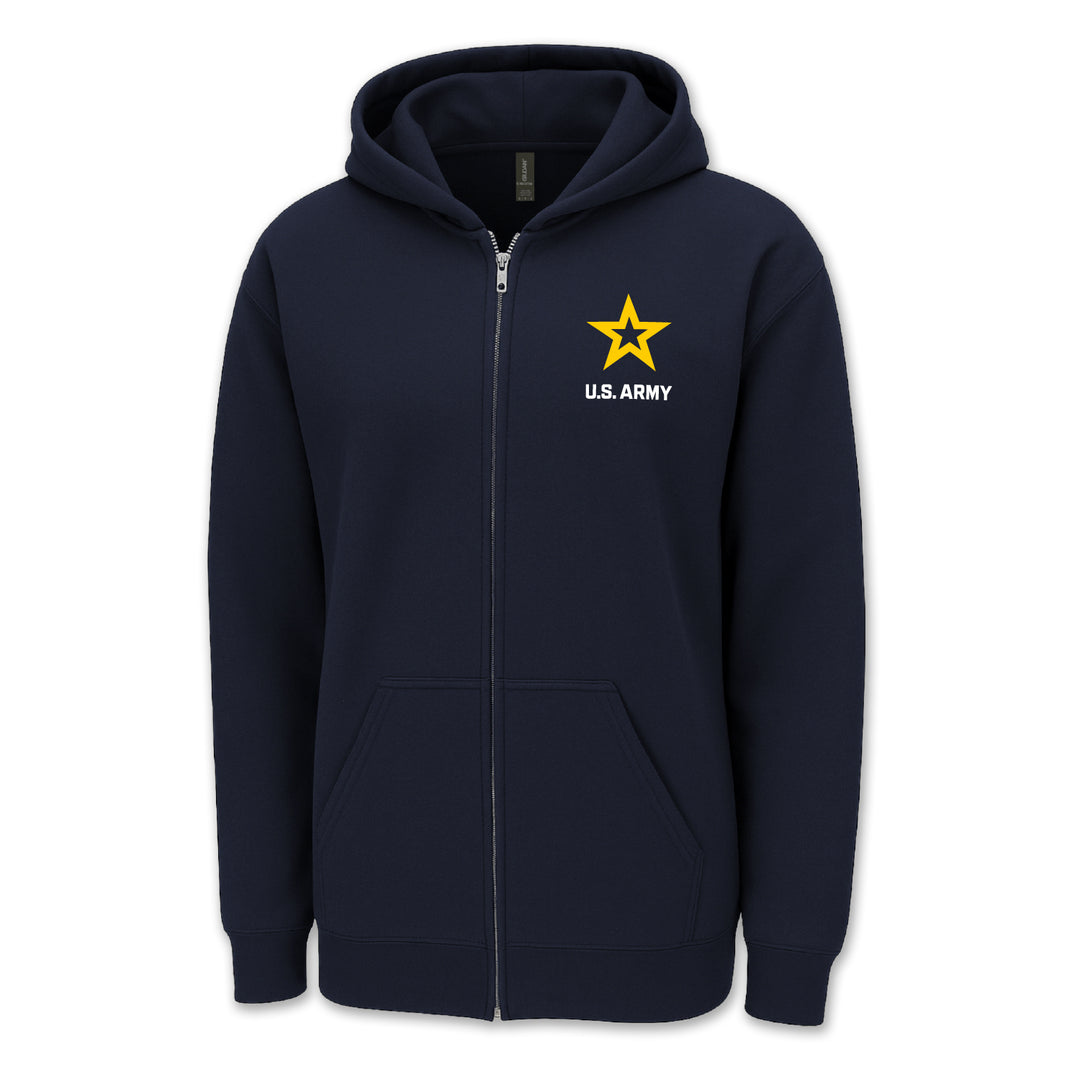 Army Star Left Chest Full Zip