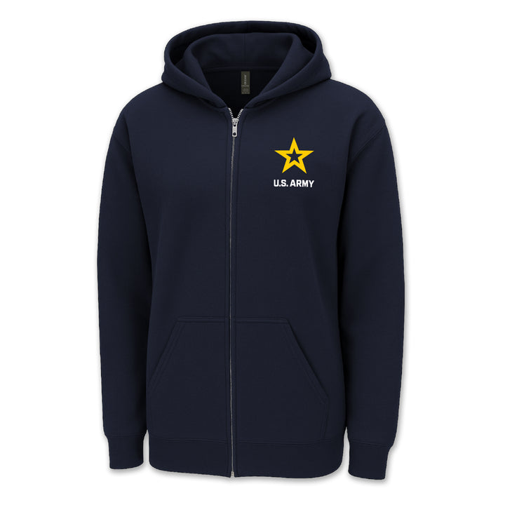 Army Star Left Chest Full Zip