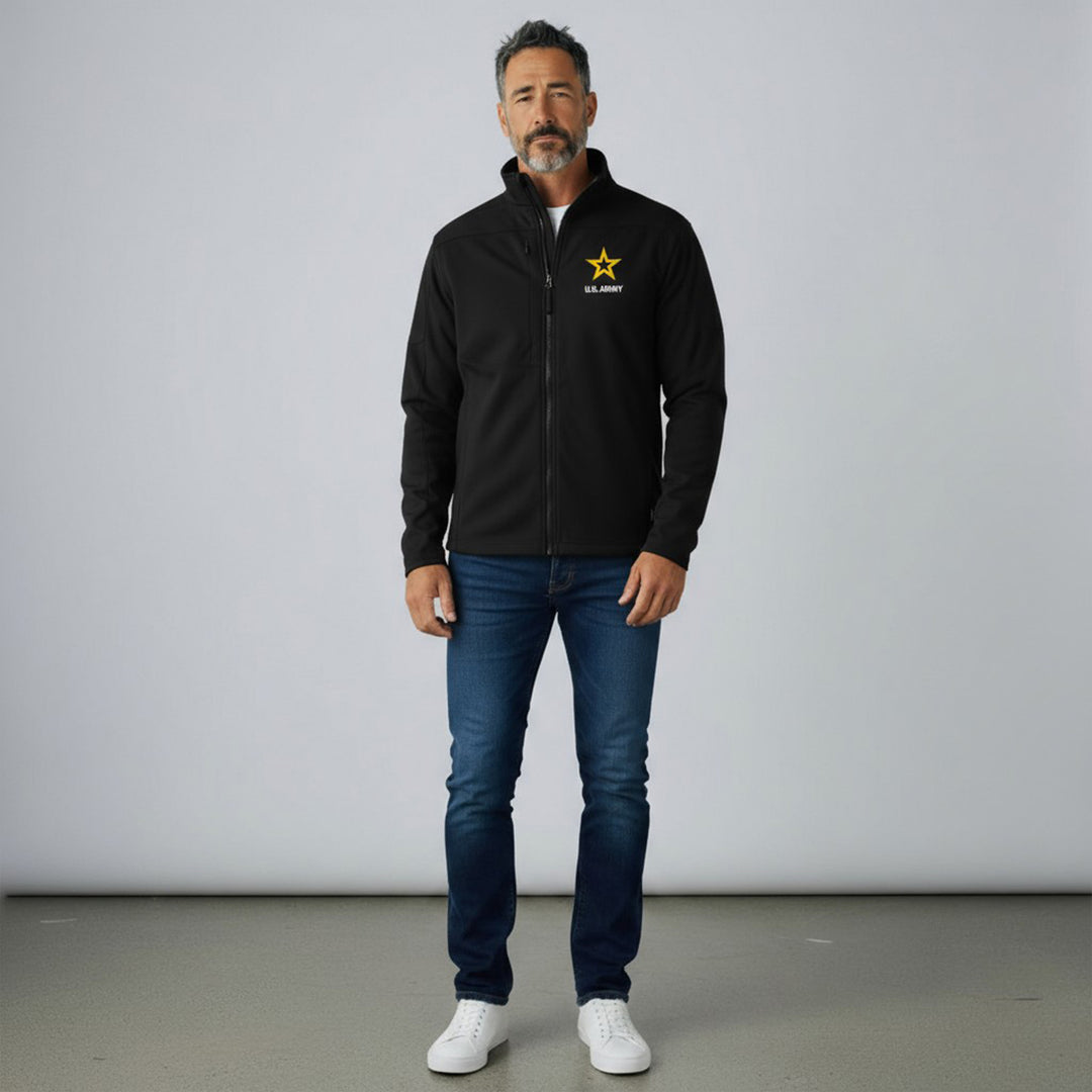 Army Star Mens Flash Performance Knit Jacket (Black)